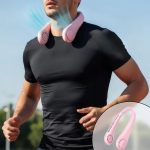 پنکه گردنی شارژی مدل X5 | قابل حمل | رنگ صورتی+ویدئو معرفی - تصویر 4