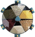 جا حبوباتی چرخشی دیواری ۶ خانه قطر 30 سانت مدل 8865