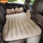 تشک بادی خودرو دونفره همراه پمپ فندکی رویه مخمل خاکستری کویز مدل BO1 - تصویر 3