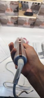 دستگاه کرلی شیگلم صورتی سایز 25 میل سه شاخ اصلی با گارانتی 18 ماهه آریاکیش+ویدئو معرفی - تصویر 4